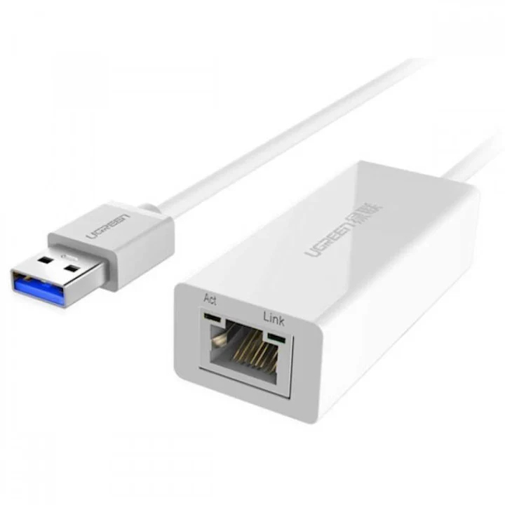 UGREEN USB 3.0 GIGABIT ETHERNET ADABTER (WHITE) MOADEL- CR111 20255