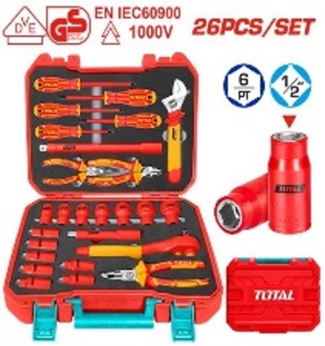 Total THKITH2601 26 Pcs insulated hand tools set طقم عدة معزول 26 قطعة