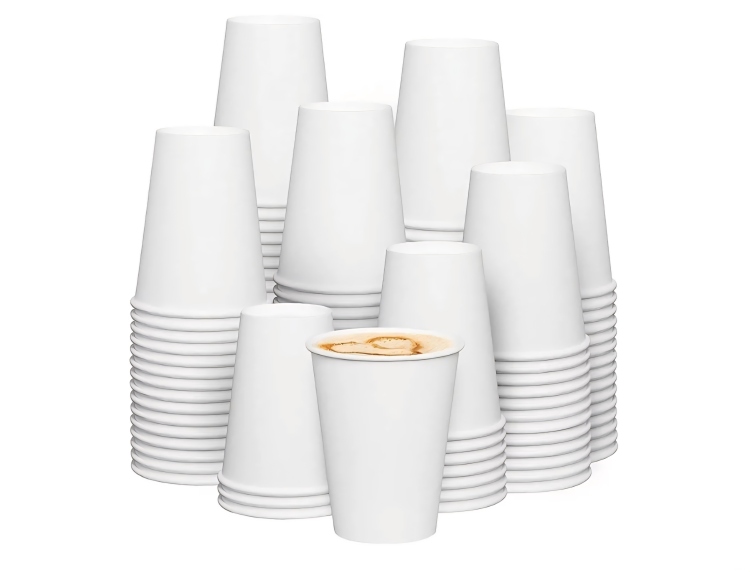 كاسات 9 اونص ابيض أمريكي 50 قطعه