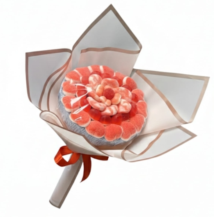 كاندي بوكية الخوخ الوردي حجم صغير