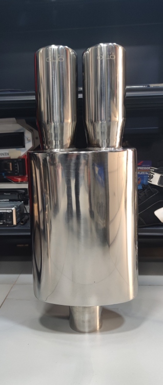 اكزوزت خلفي مضخم ستانلس مدخل مخرجين