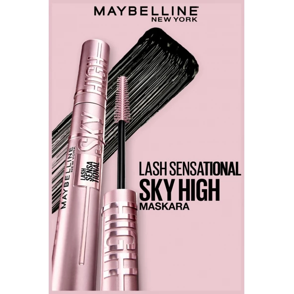 MAYBELLINE Lash Sensational Sky High Waterproof Mascara - Very Black | ميبيلين ماسكارا سوداء 
