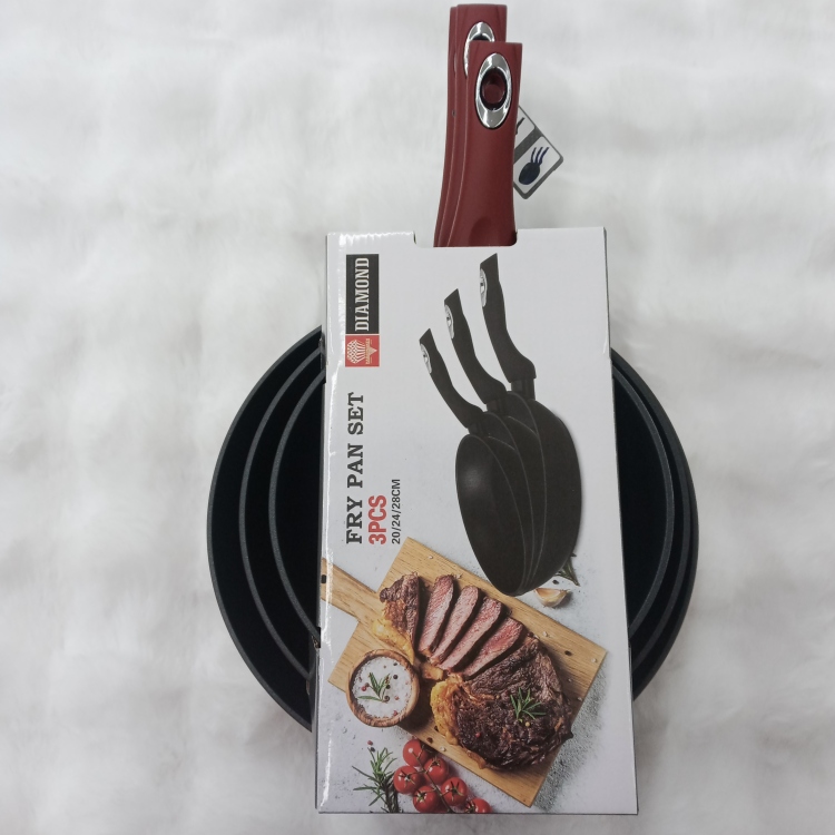 طقم مقالي 3 ازرق /زيتي /احمر دايموند