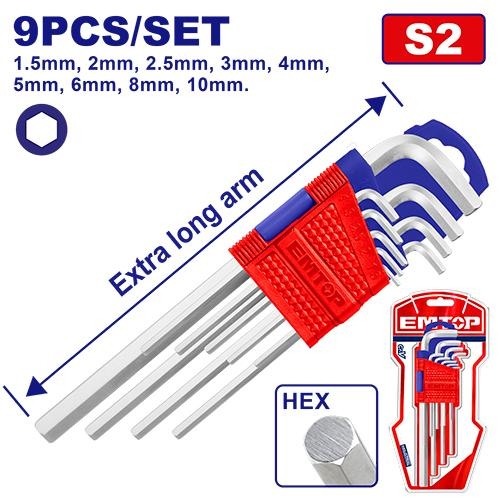 طقم الن كي مسدس طويل  9 قطع EHKY1092 