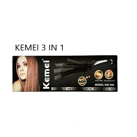 جهاز مكواه 3 في 1 Kemei