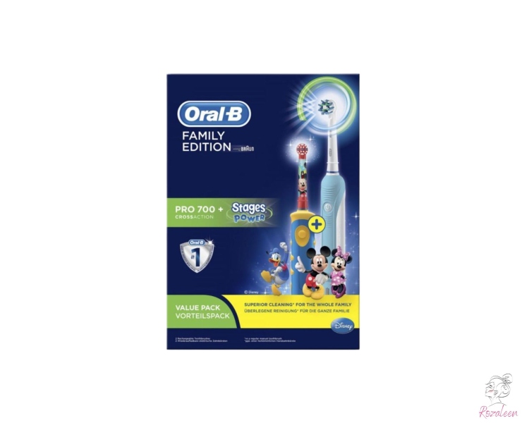 اورال - بي مجموعه فراشي أسنان كهربائيه اصدار عائلي