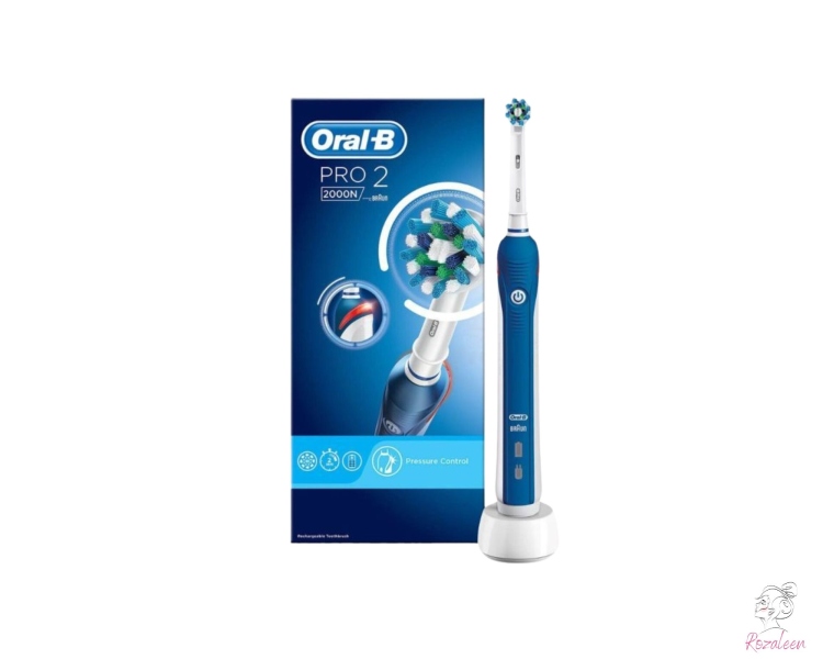 اورال - بي برو 2 2000ن اليكتريك فرشاه أسنان قابله لاعادة الشحن