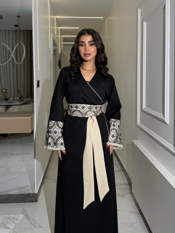 جلابية ملفته  Wrapped Belted Jalabiya 