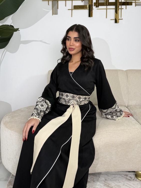 جلابية ملفته  Wrapped Belted Jalabiya 
