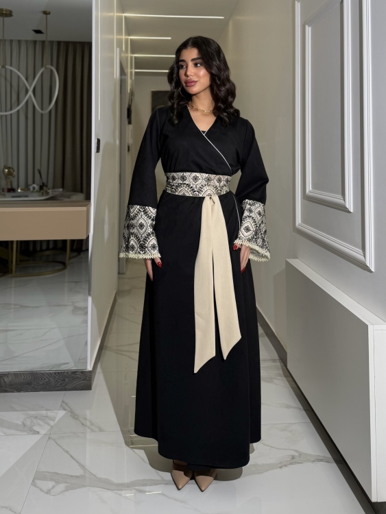 جلابية ملفته  Wrapped Belted Jalabiya 