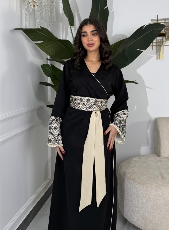 جلابية ملفته  Wrapped Belted Jalabiya 