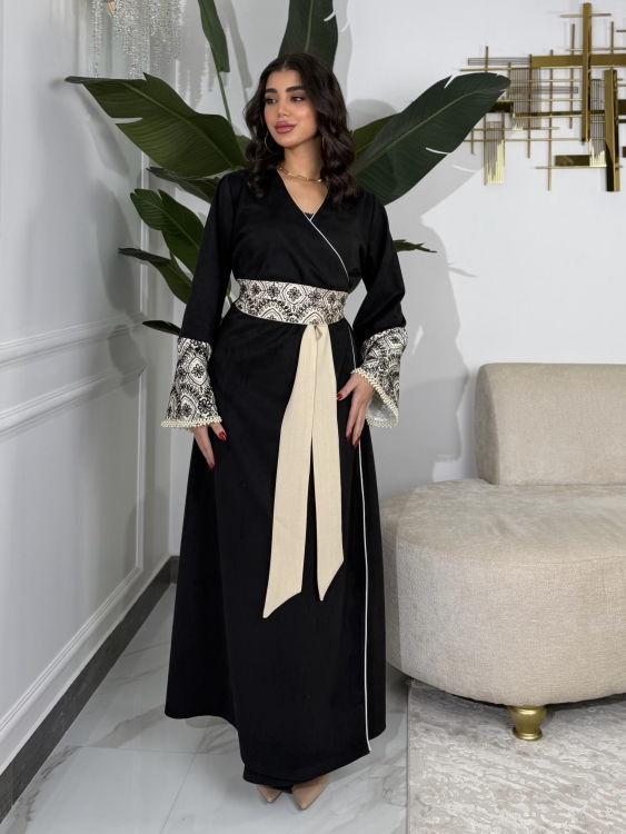جلابية ملفته  Wrapped Belted Jalabiya 