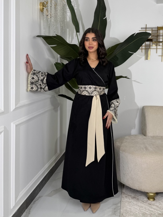 جلابية ملفته  Wrapped Belted Jalabiya 