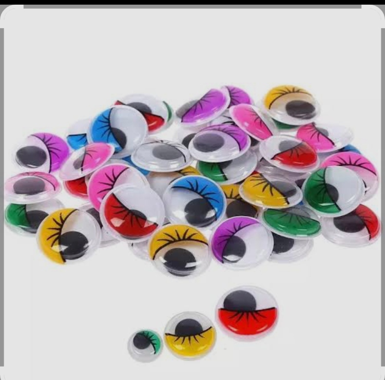 عيون ملونة متحركة حجم كبير 