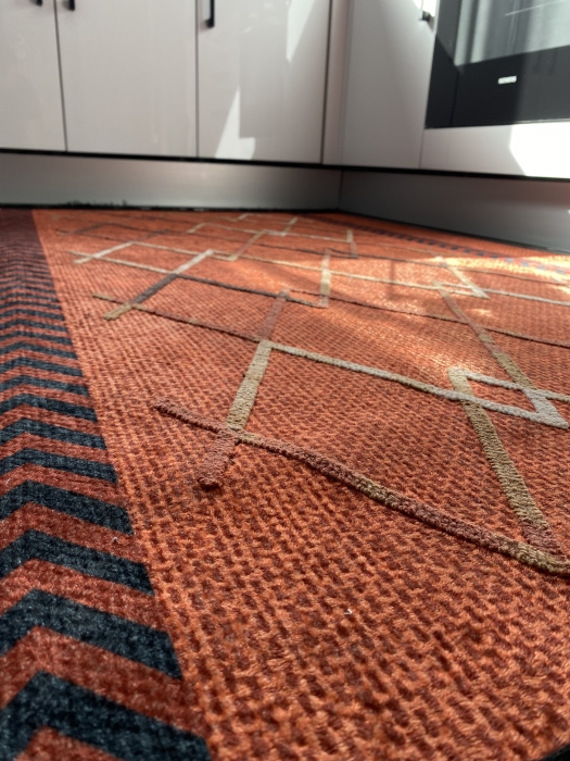 Artisanal Embroidered Rug