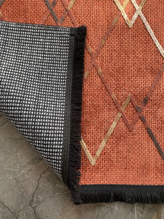 Artisanal Embroidered Rug