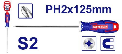 مفك 5 "" مصلب ثقيل ESDRPH2502          S 2   