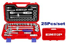 طقم بكس(1/2") 25 قطعه     ESKT12251 