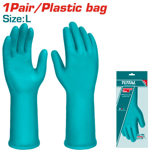 Total TSP1801 PVC كفوف 32 سم 110 غرام 