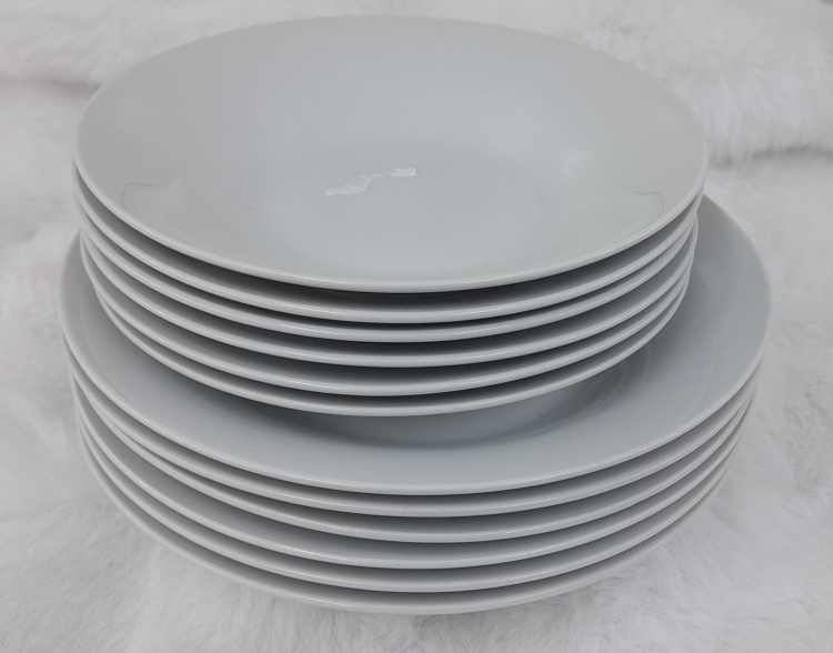 طقم صحون الصافي 6*6انش / 6*7 انش 