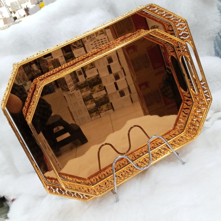 طقم صواني قطعتين كبير 