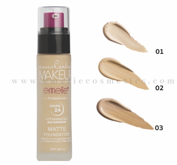 كريم أساس سائل Emelle Control Makeup 001