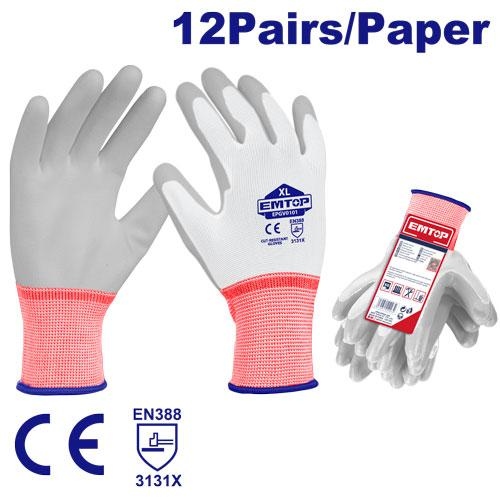 كفوف عمال ابيض ثقيل      EPGV0101