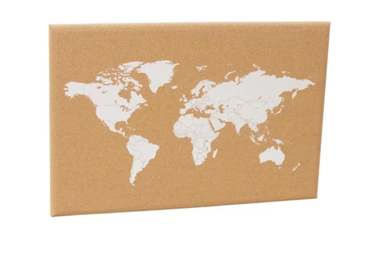 برواز خريطة العالم للديكور