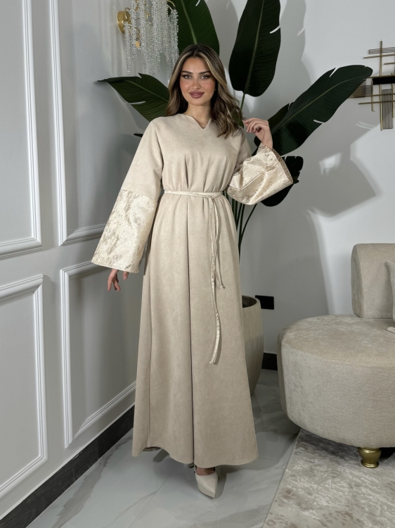 Abaya Dress With h Belt جلابية ليالي