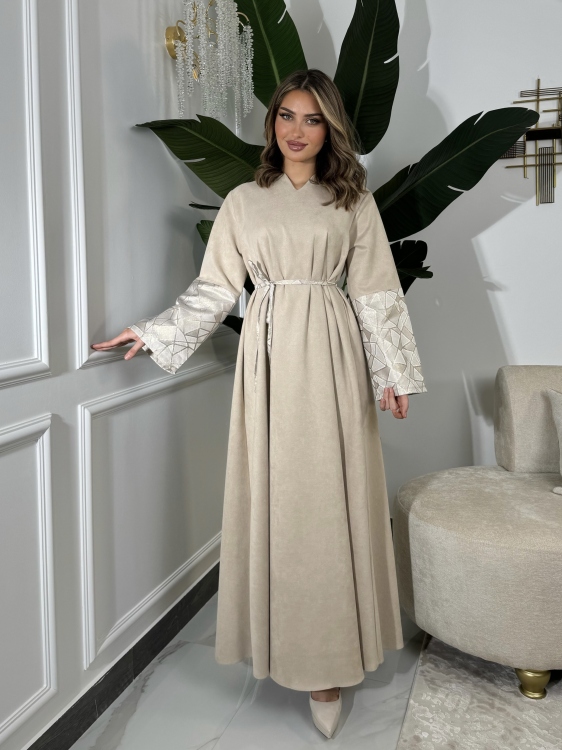Abaya Dress With h Belt جلابية ليالي