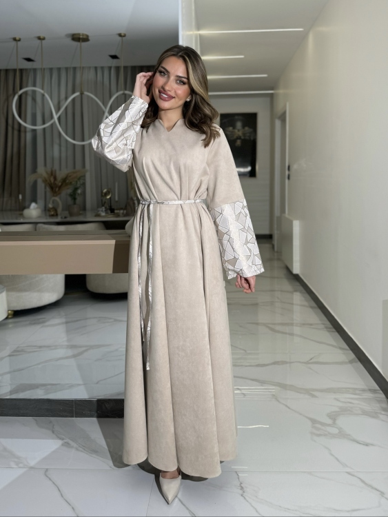 Abaya Dress With h Belt جلابية ليالي