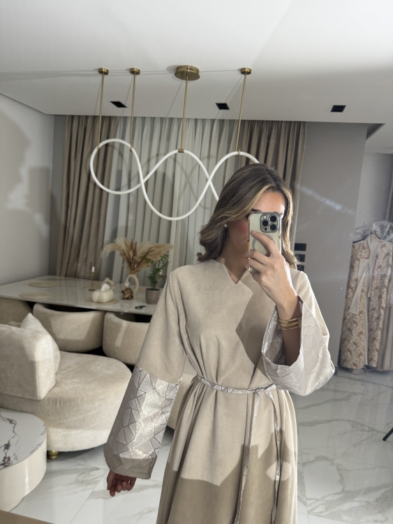 Abaya Dress With h Belt جلابية ليالي