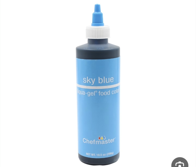 صبغه جل شيف ماستر ملون طعام  لون ازرق فاتح 
