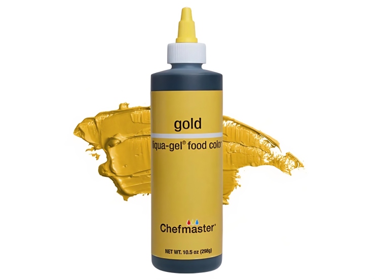 صبغه جل شيف ماستر ملون طعام لون ذهبي 25 مل