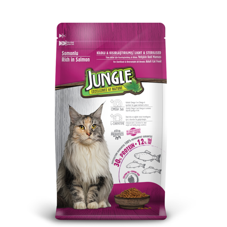 Jungle sterilized salmon 500 gr