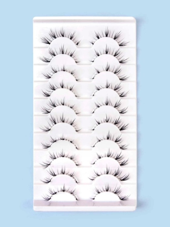 10 pairs of false eyelashes رموش صناعية 10 أزواج