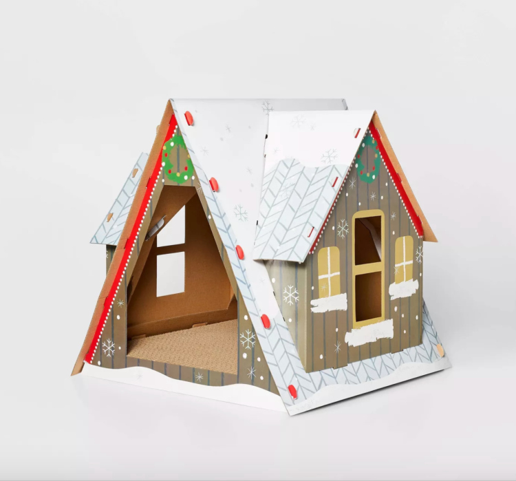 خداشة كوخ الثلج للقطط