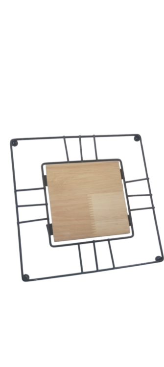 كوستر خشب مربع/بيد مدور