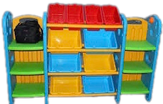 رفوف تخزين العاب بلاستيكية