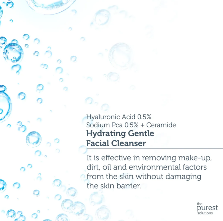 The Purest, Hyaluronic Acid Hydrating Gentle Facial Cleanser Gel 