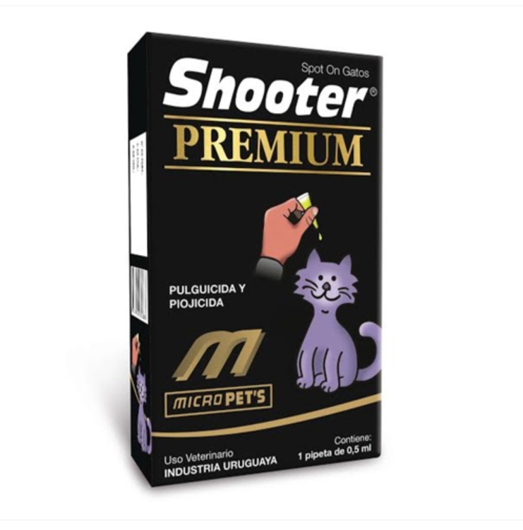 قطرات Shooter Premium Spot للقطط ضد البراغيث والقمل. 