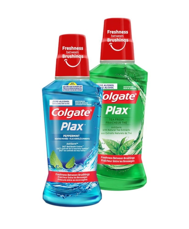 غسول الفم  كولجيت بلاكس بنكهة الشاي المنعش والنعنع المنعش بحجم 250 مل 