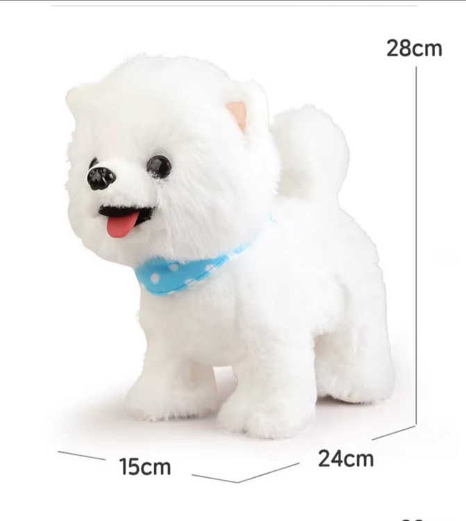 الكلب الذكي الي بعيد الكلام الحجم الكبير  مع حساس وموسيقى وبحرك لسانه