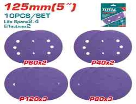 ورق حف مشكل 10 قطع TOTAL TAC73125101