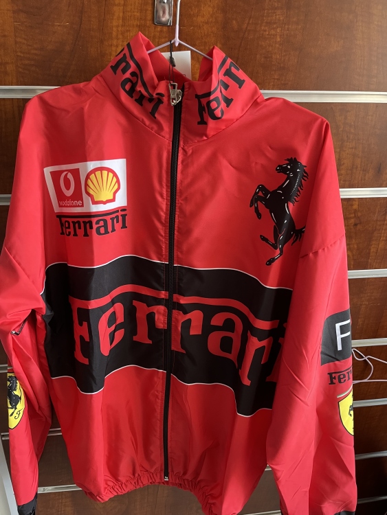 جاكيت فيراري احمر خفيف 