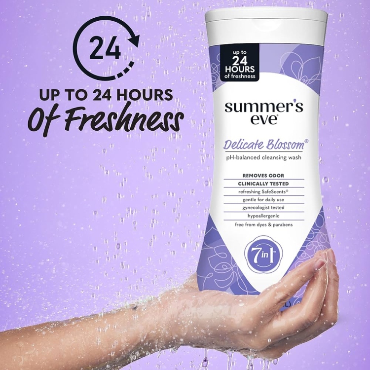 Summer's Eve Delicate Blossom Feminine Wash For Sensitive Skin Cleanser Women