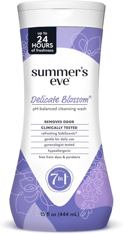 Summer's Eve Delicate Blossom Feminine Wash For Sensitive Skin Cleanser Women