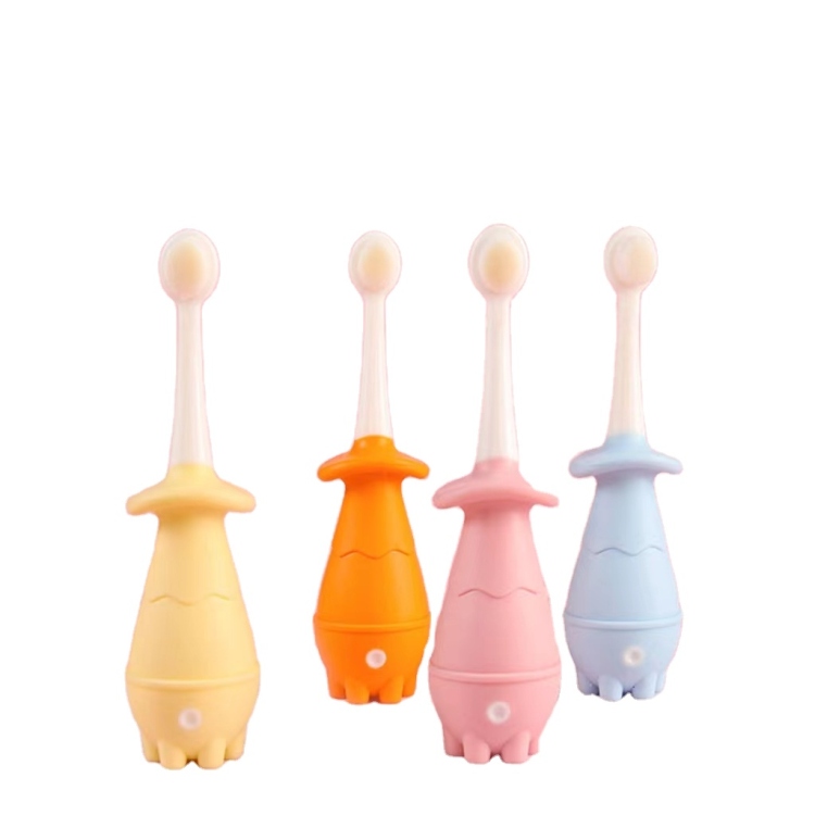 فرشاة أسنان للأطفال شعيرات ناعمة مناسبة للأطفال من عمر 0-3-5 سنوات