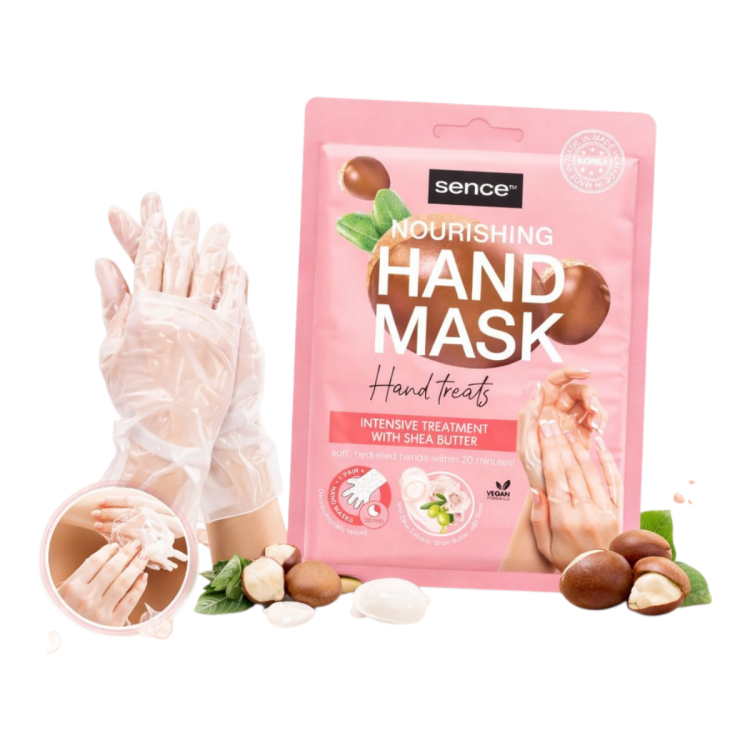 ماسك مرطّب ومغذّي لليدين الكوري من سينس بزبدة الشيا 