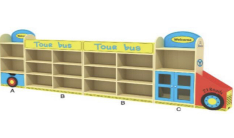 خزانة بشكل باص